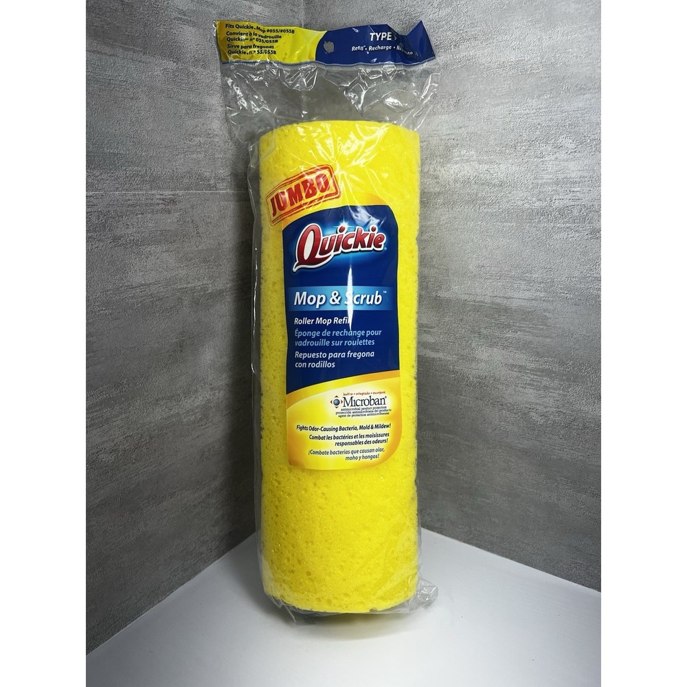 Quickie JUMBO Mop & Scrub Roller Mop Sponge Refill TYPE P Fits 055/055B